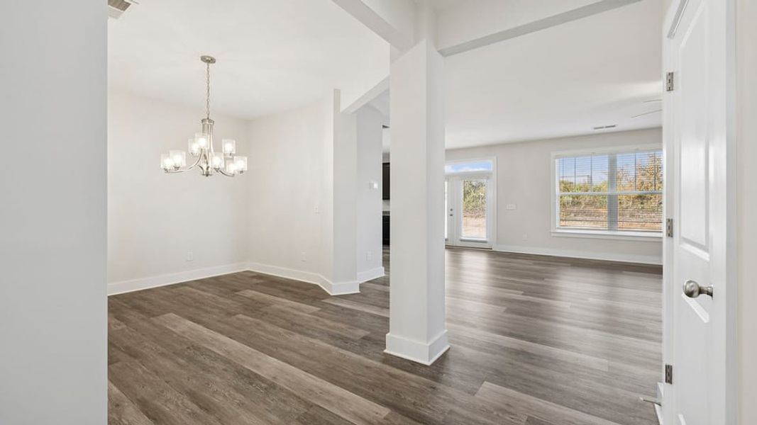 Representative unfurnished interior of a home built from the Phoenix by D.R. Horton in Edgewood Estates, Greenville (Image 10).