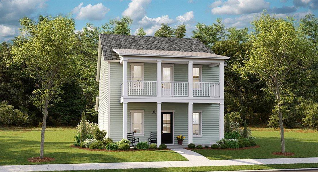 Front exterior of a new home in , Summerville, SC, highlighting curb appeal (Image 1). Front exterior of a new home in , Summerville, SC, highlighting curb appeal (Image 1).