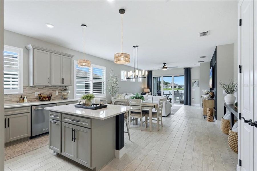 Furnished interior view inside a new home in , Parrish (Image 10).
