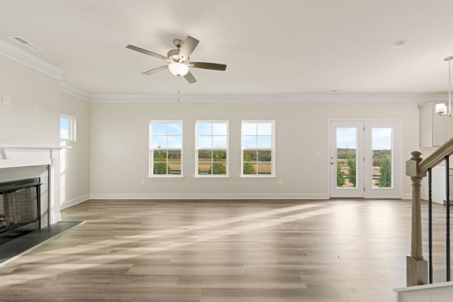 Spacious, unfurnished interior of a new home in Miller's Reserve, Winston-Salem (Image 22). Spacious, unfurnished interior of a new home in Miller's Reserve, Winston-Salem (Image 22).