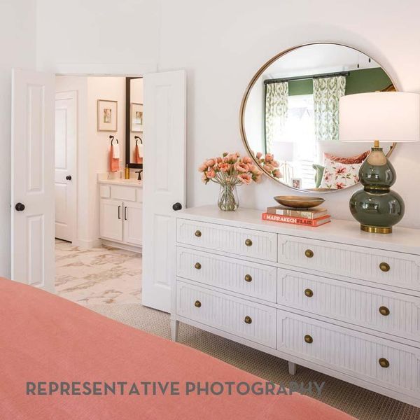 Furnished interior view inside a new home in Bridgeland, Cypress (Image 23).
