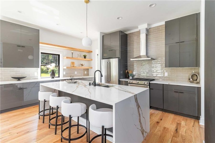 Furnished interior view inside a new home in , Decatur (Image 9).