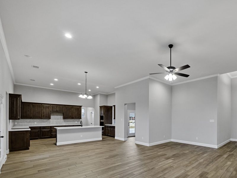 Representative furnished interior of a home built from the Eliot II by Robbie Hale Homes in High Meadows Estates, Nevada (Image 18). Representative furnished interior of a home built from the Eliot II by Robbie Hale Homes in High Meadows Estates, Nevada (Image 18).