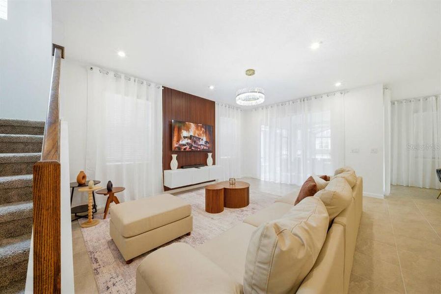 Furnished interior view inside a new home in Solara Resort, Kissimmee (Image 14).