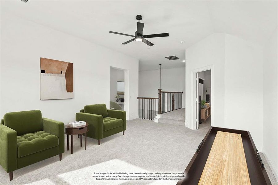 Furnished interior view inside a new home in Crystal Lake Estates, Red Oak (Image 28).