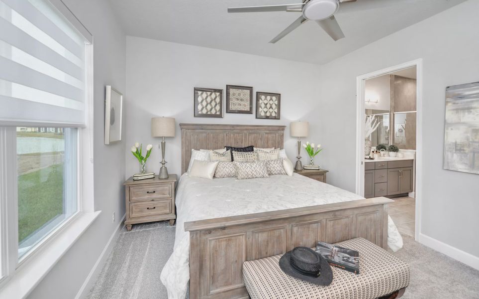 Furnished interior view inside a new home in Woodhaven, Port Orange (Image 17). Furnished interior view inside a new home in Woodhaven, Port Orange (Image 17).