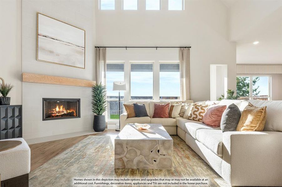 Furnished interior view inside a new home in Sutton Fields, Celina (Image 21). Furnished interior view inside a new home in Sutton Fields, Celina (Image 21).