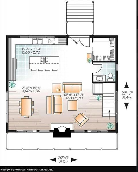 2D floor plan layout of this home in , Blue Ridge, GA (Image 3).