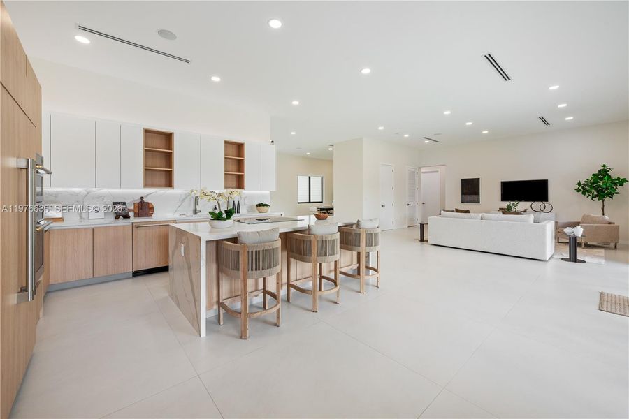 Furnished interior view inside a new home in , Miami (Image 12).