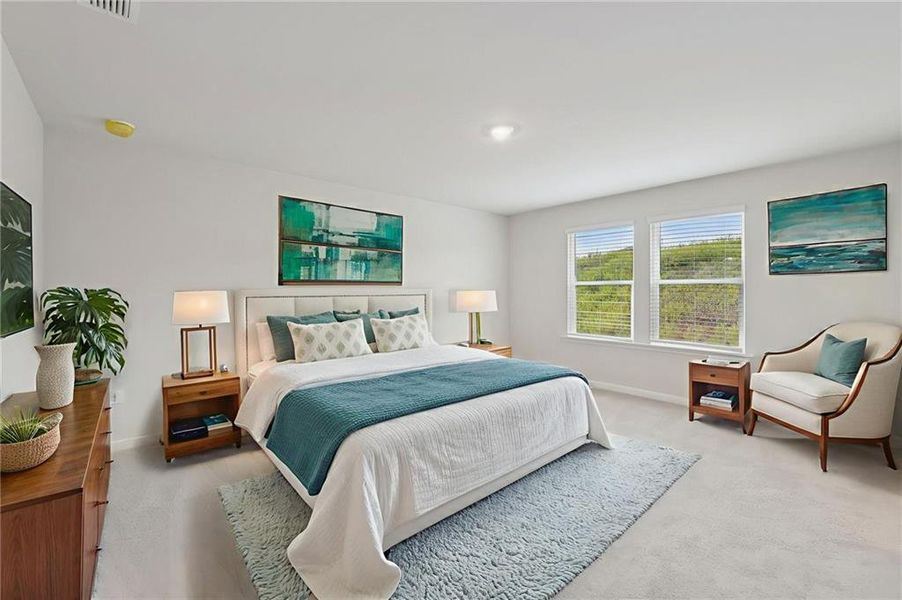 Furnished interior view inside a new home in Preserve at Mountain Creek, Pendergrass (Image 14). Furnished interior view inside a new home in Preserve at Mountain Creek, Pendergrass (Image 14).