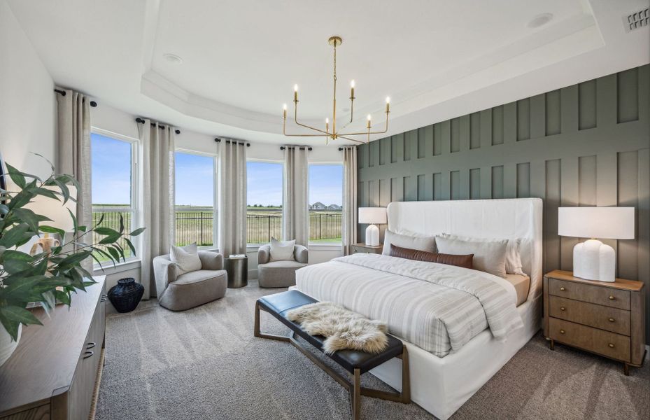 Furnished interior view inside a new home in Westside Preserve, Midlothian (Image 9).