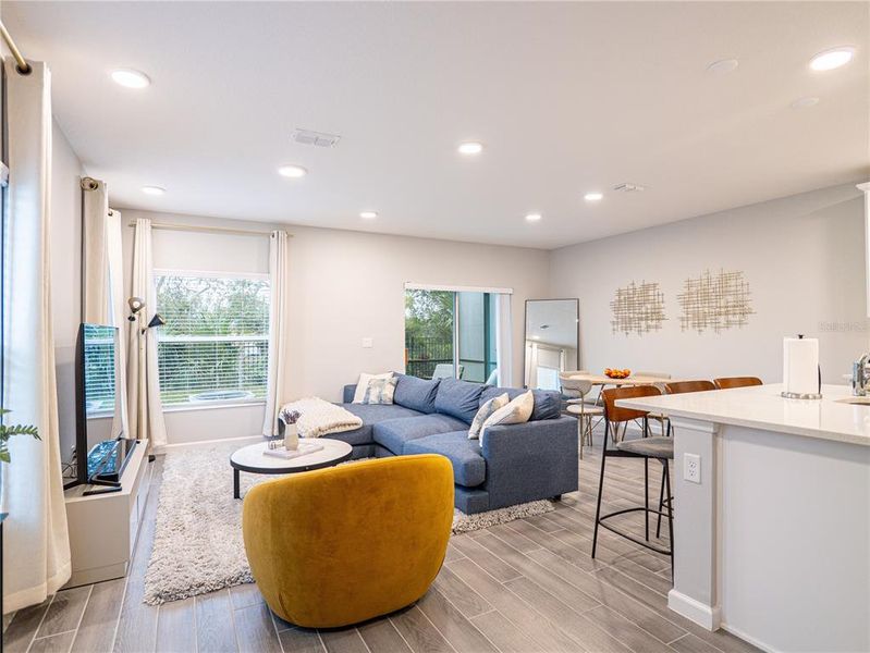 Furnished interior view inside a new home in Towns at Tuskawilla Commons, Oviedo (Image 15).