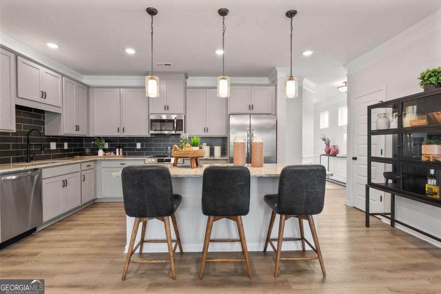 Furnished interior view inside a new home in Glendale Towns, Conyers (Image 11).