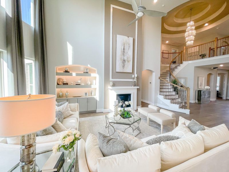 Furnished interior view inside a new home in Bridgeland, Cypress (Image 21).