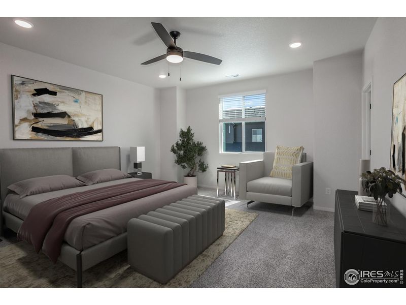 Furnished interior view inside a new home in Raindance Condos, Windsor (Image 34).
