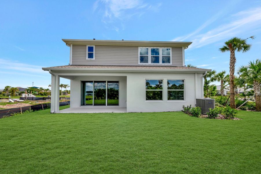 Exterior details and patio area of a home in Waterset Tradition Series, Apollo Beach (Image 3).