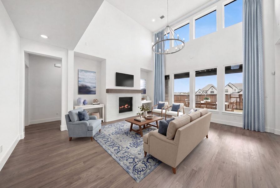 Furnished interior view inside a new home in Furst Ranch, Argyle (Image 16).