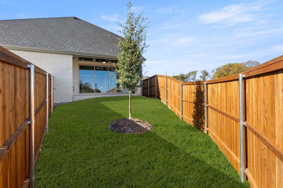Exterior details and patio area of a home in Trails at Cottonwood Creek, Wylie (Image 2).