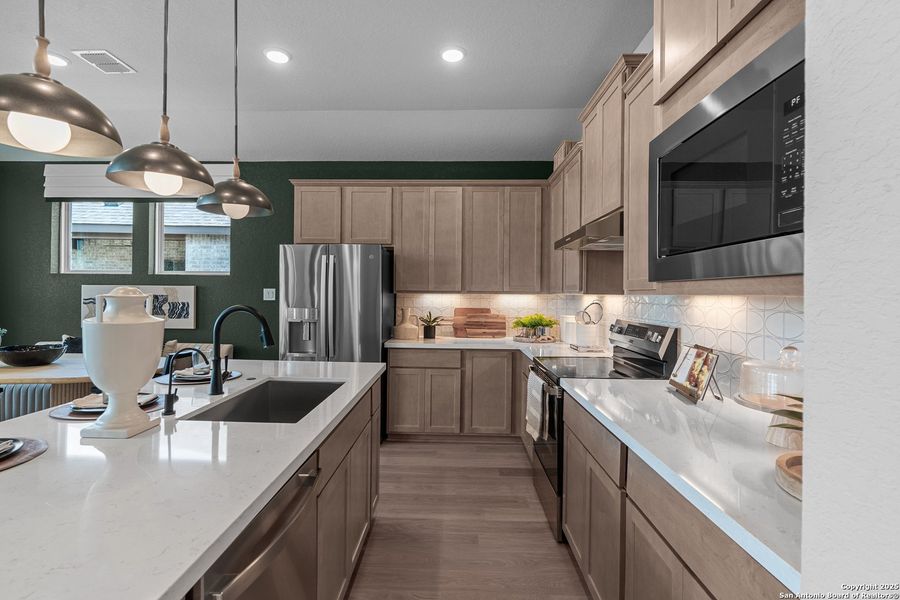 Furnished interior view inside a new home in Stillwater Ranch, San Antonio (Image 7).