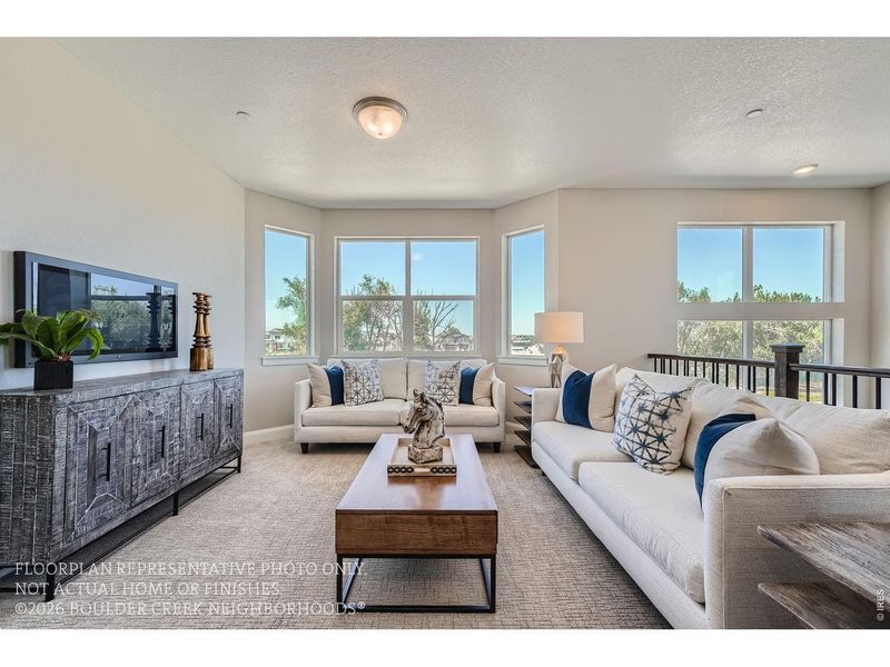 Furnished interior view inside a new home in , Boulder (Image 39).
