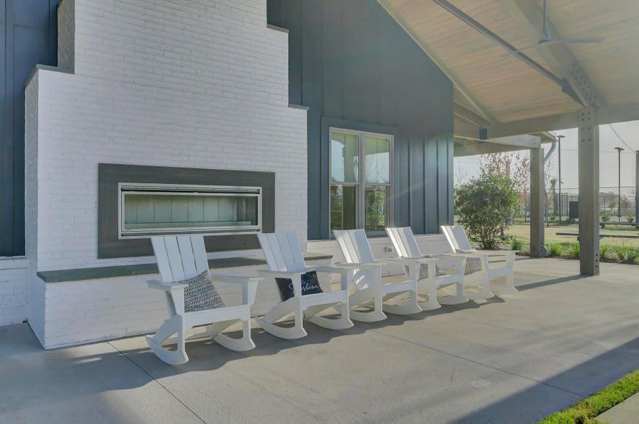 Exterior details and patio area of a home in , Summerville (Image 32).
