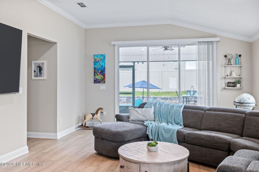 Furnished interior view inside a new home in Dorado at Entrada, St. Augustine (Image 45).
