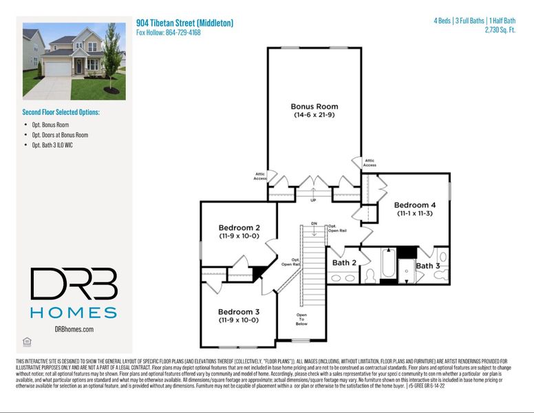 2D floor plan layout of this home in Fox Hollow, Spartanburg, SC (Image 4).