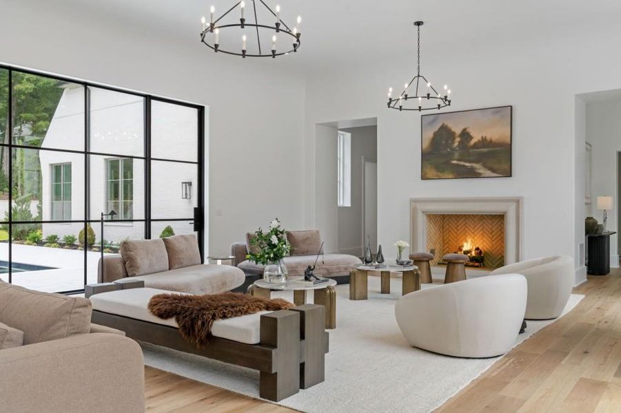 Furnished interior view inside a new home in , Atlanta (Image 54).