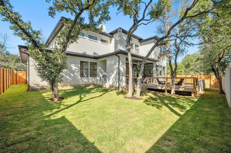 Exterior details and patio area of a home in , Austin (Image 27). Exterior details and patio area of a home in , Austin (Image 27).
