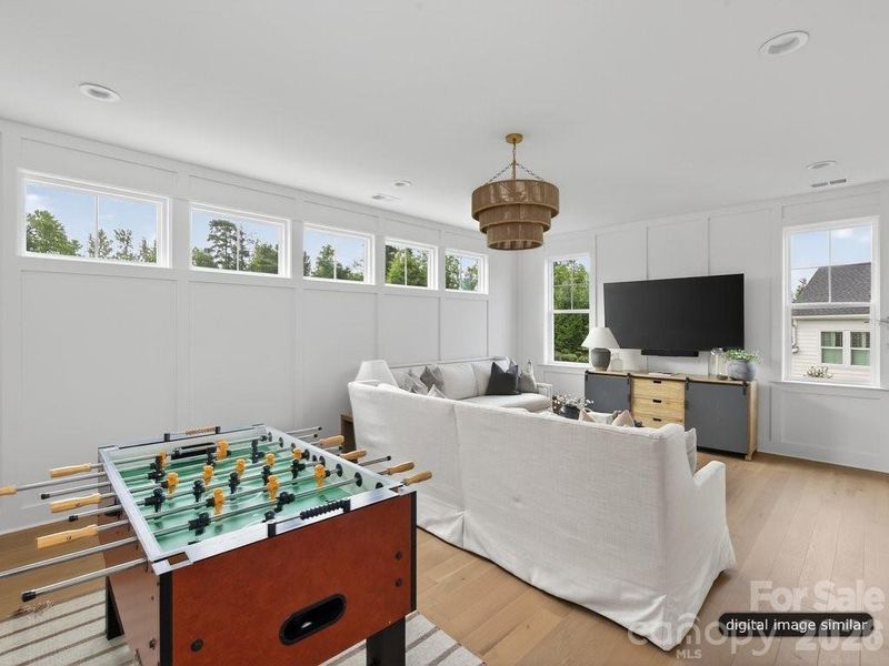 Furnished interior view inside a new home in , Charlotte (Image 26).