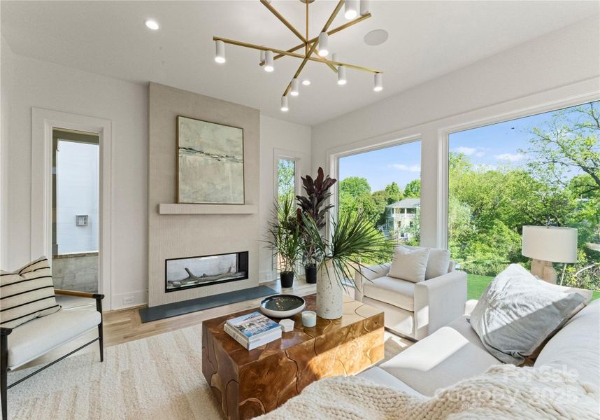 Furnished interior view inside a new home in , Charlotte (Image 10).