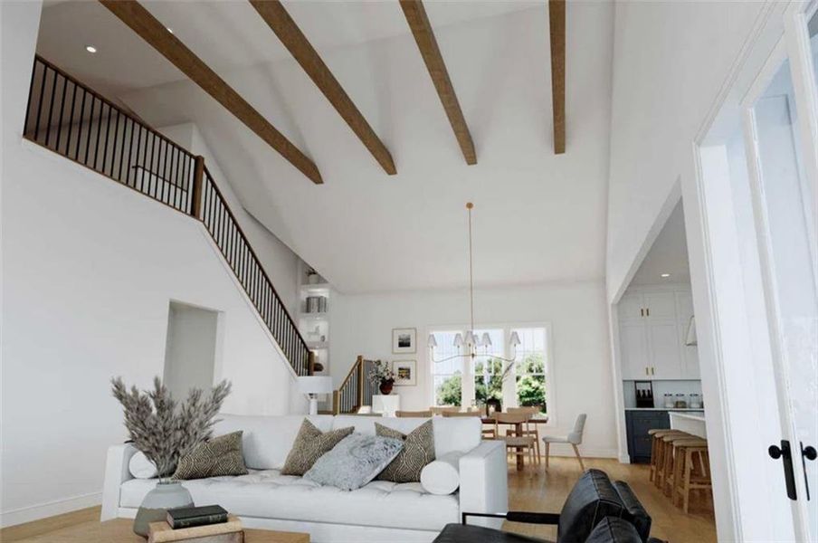 Furnished interior view inside a new home in , Ball Ground (Image 4). Furnished interior view inside a new home in , Ball Ground (Image 4).