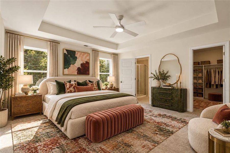 Furnished interior view inside a new home in The Brooke at Rivertown, South Fulton (Image 11).