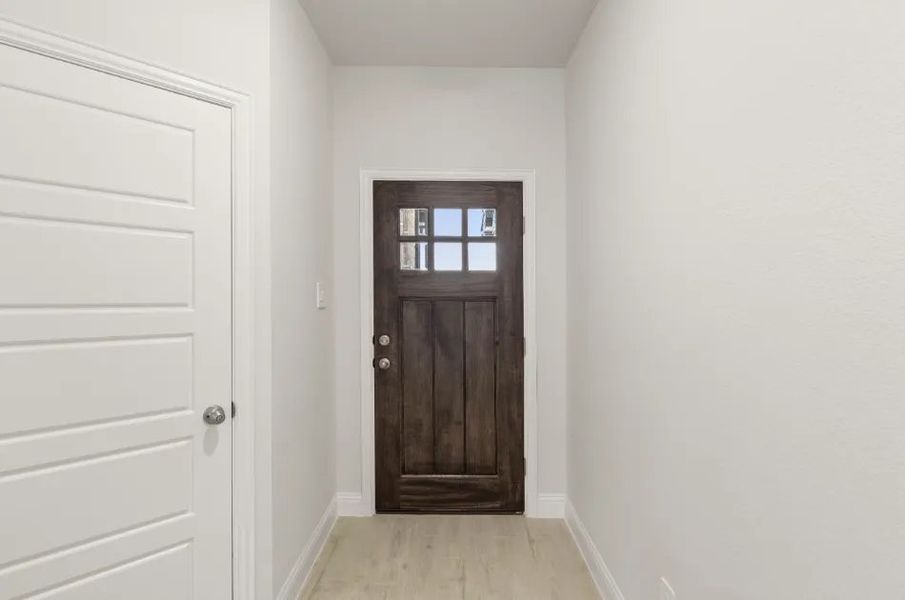 Front exterior of a new home in Sereno Oaks at Buckner Terrace, Dallas, TX, highlighting curb appeal (Image 23).