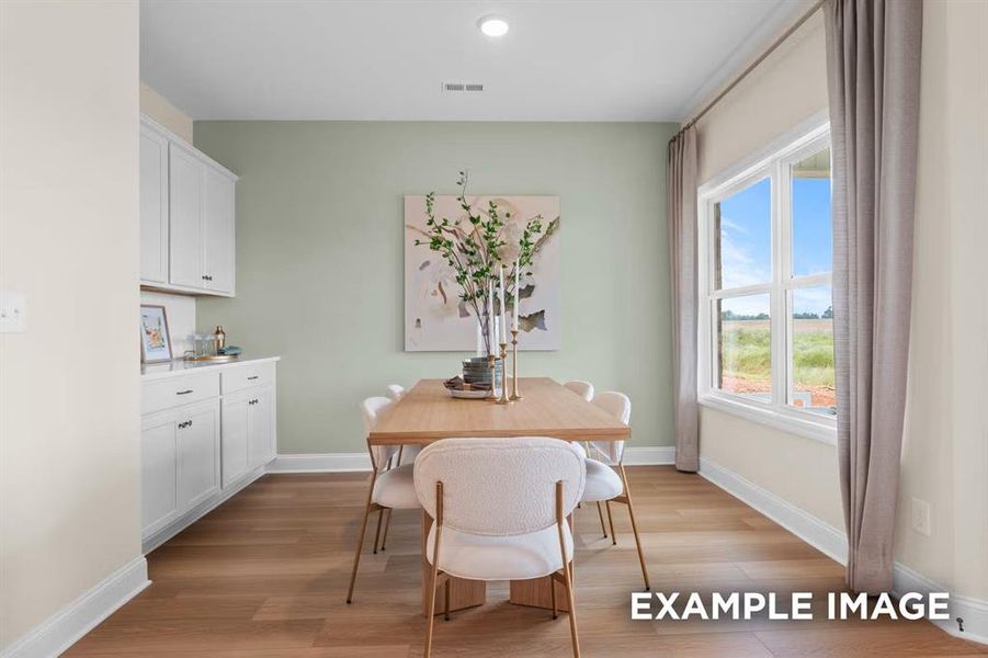 Furnished interior view inside a new home in Mercer Meadows, Royse City (Image 7).
