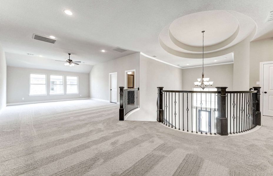 Spacious, unfurnished interior of a new home in Bridgeland 60′, Cypress (Image 36).