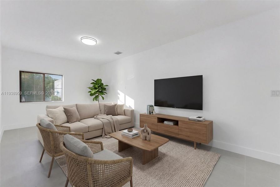 Furnished interior view inside a new home in , Miami (Image 17).