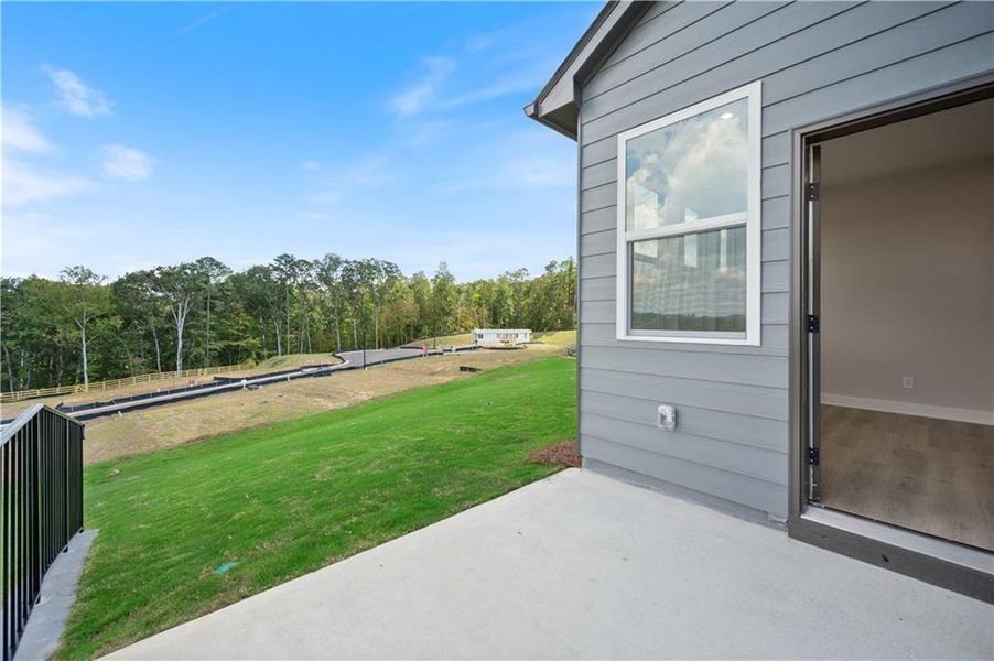 Exterior details and patio area of a home in Gatherings® at GreenHouse, Marietta (Image 28).