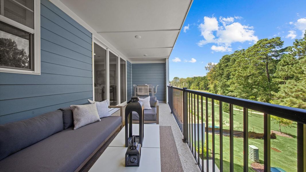 Representative furnished interior of a home built from the Harlow by DRB Homes in Bayberry, Raleigh (Image 55).