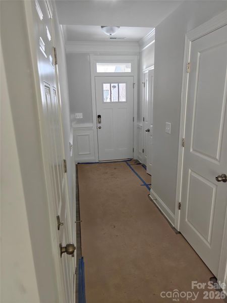 The foyer at the entrance to Homesite 201