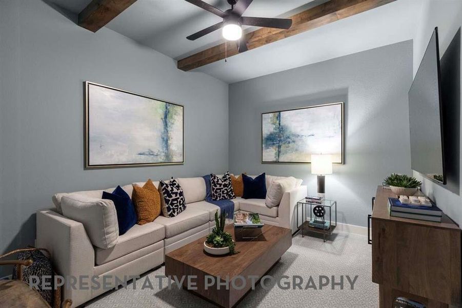 Furnished interior view inside a new home in Mosaic, Celina (Image 14).
