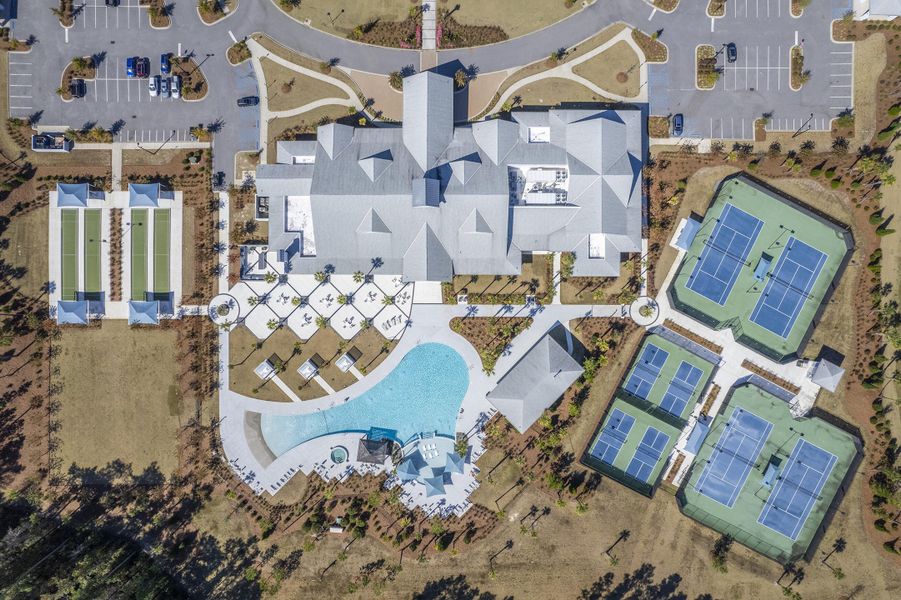 Front exterior of a new home in Del Webb Charleston at Nexton, Summerville, SC, highlighting curb appeal (Image 22). Front exterior of a new home in Del Webb Charleston at Nexton, Summerville, SC, highlighting curb appeal (Image 22).