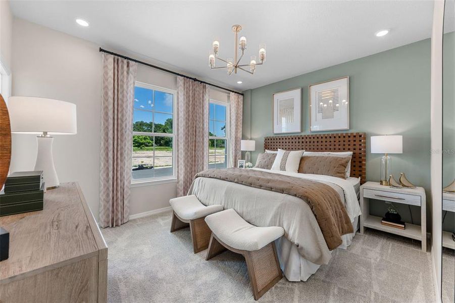 Furnished interior view inside a new home in Eden Crest, Apopka (Image 7). Furnished interior view inside a new home in Eden Crest, Apopka (Image 7).