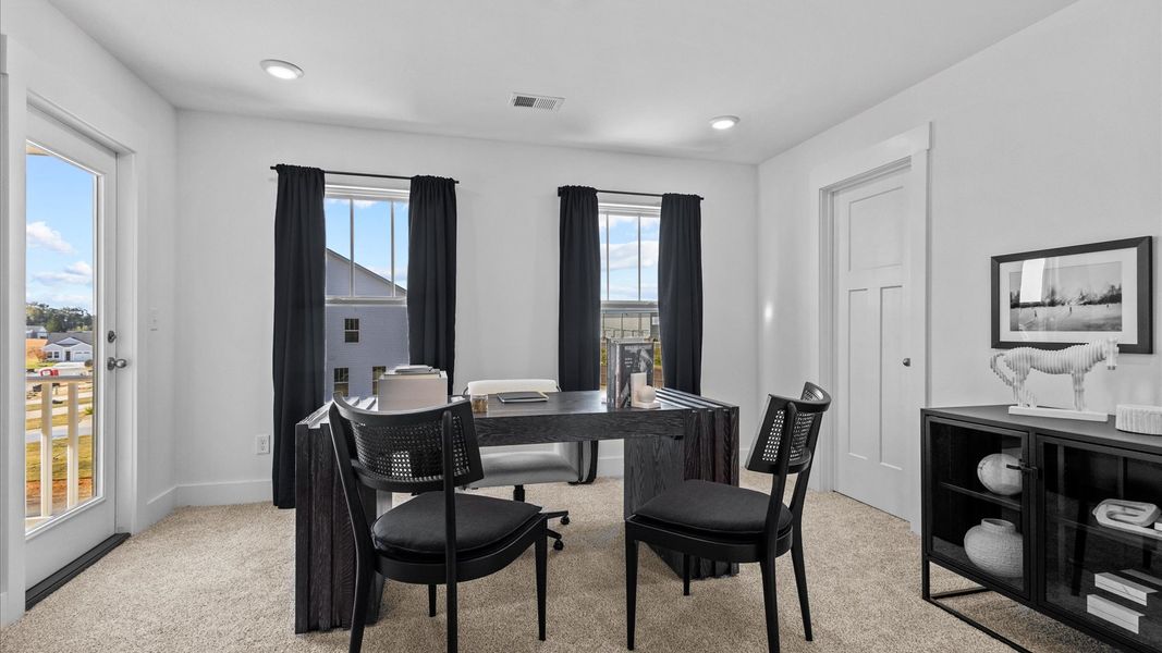 Representative furnished interior of a home built from the Mint by DRB Homes in Pleasant Falls, Moore (Image 8).