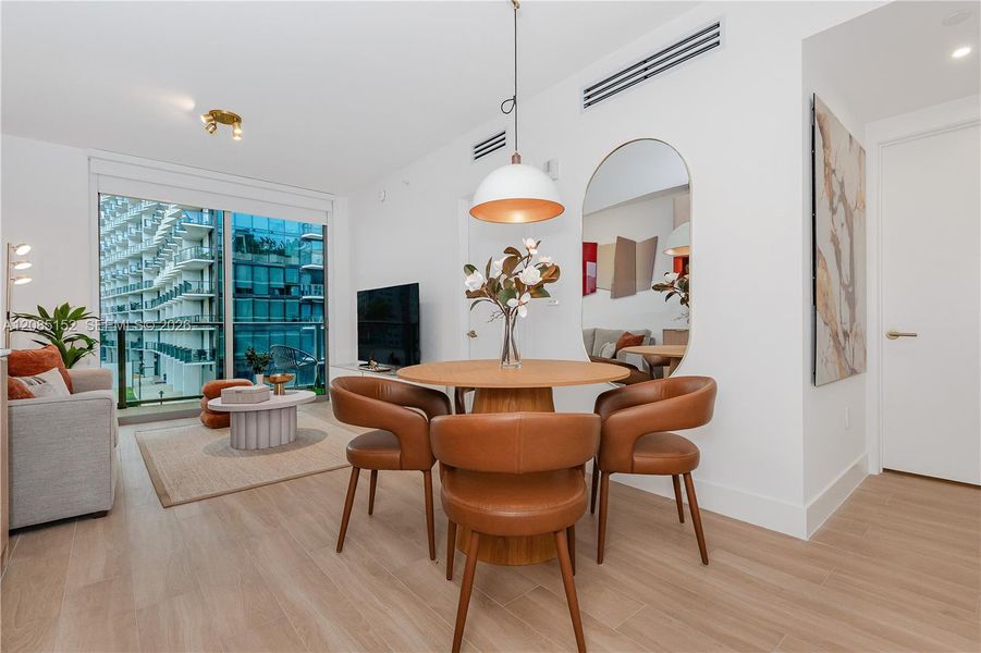 Furnished interior view inside a new home in , Miami (Image 20).