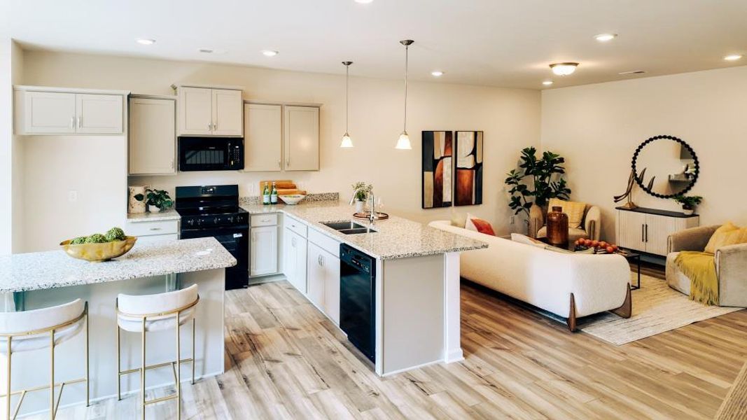 Furnished interior view inside a new home in Sterling At The Villages, Calhoun (Image 14).
