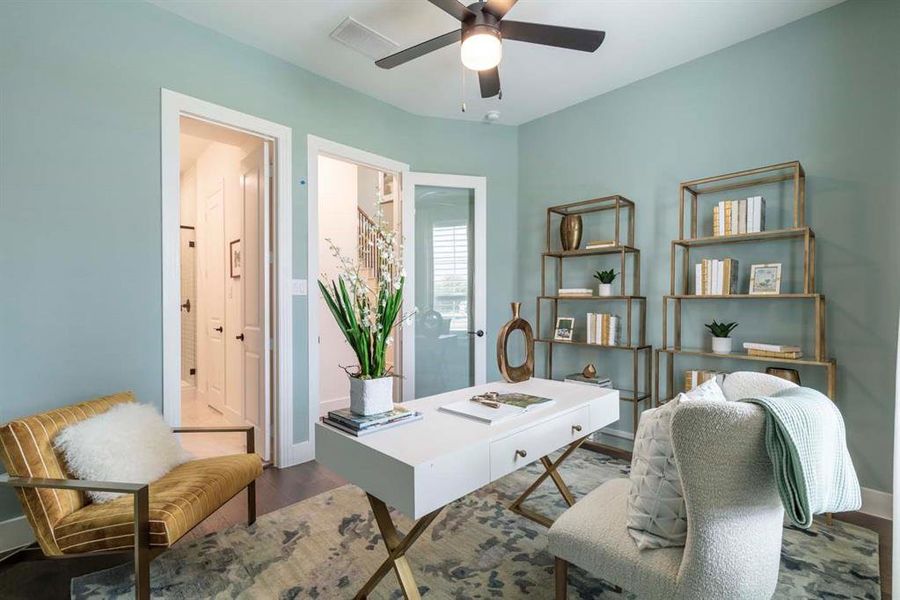 Furnished interior view inside a new home in Gateway Village - The Reserve, Denison (Image 24).