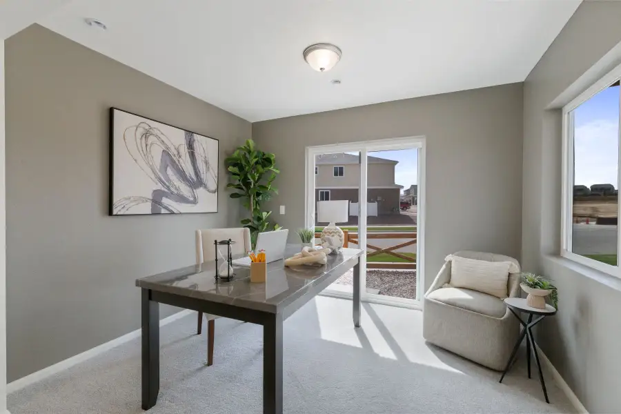 Furnished interior view inside a new home in Banning Lewis Ranch - New Homes Colorado Springs, Colorado Springs (Image 6).