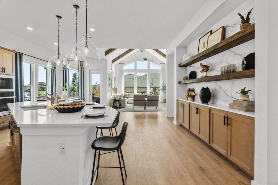 Furnished interior view inside a new home in Berry Creek Highlands, Georgetown (Image 17).
