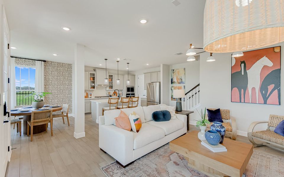 Furnished interior view inside a new home in Easton Park, Austin (Image 11).